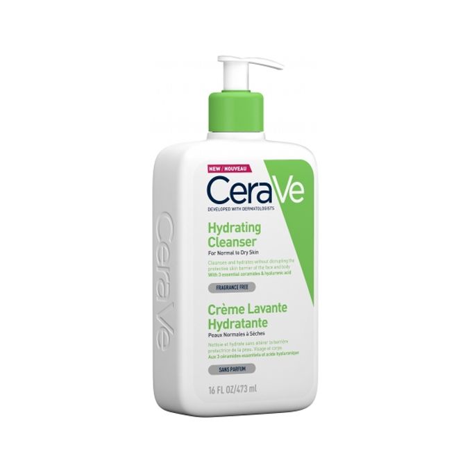 Cerave (Crème Lavante Hydratante et Protectrice de la Peau 473 ml)