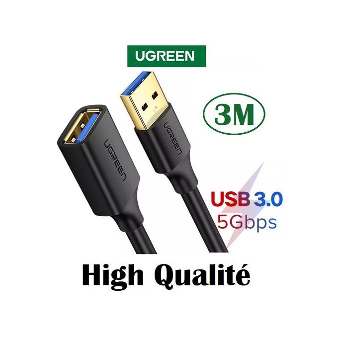 Generic USB Rallonge Extension Cable USB 3.0 High Qualité Fast Speed Cable  3M à prix pas cher