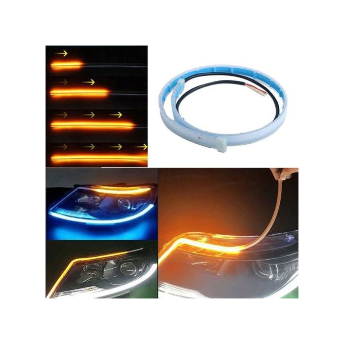 Generic bande Feux de jour LED DRL Étanches pour Voiture 12V 2