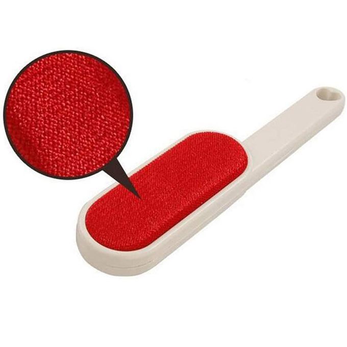 Brosse anti bouloches, double face:noir/rouge