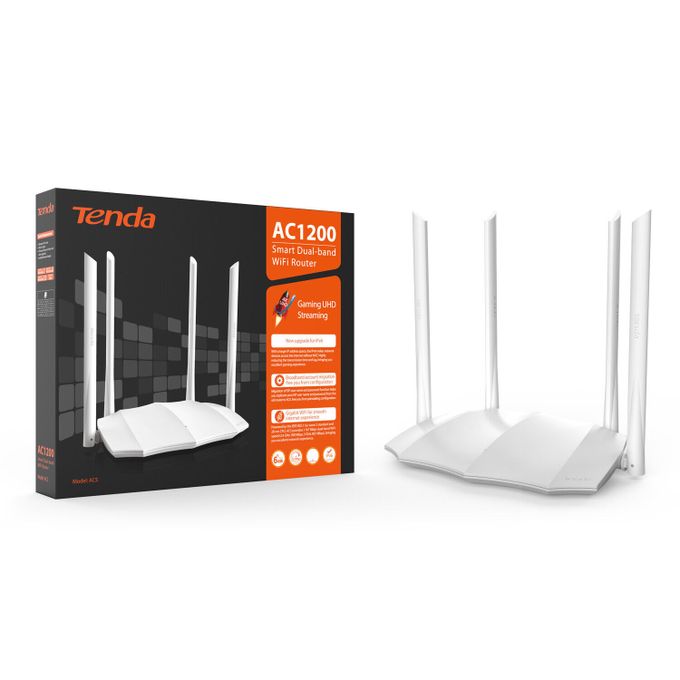 Routeur WiFi dual band AC1200 V3.0- Tenda AC5, 4 x 6 dBi, Ports Gigabit,  contrôl parental, réseau invité, IPv6, Fibre Optique sur marjanemall aux  meilleurs prix au Maroc