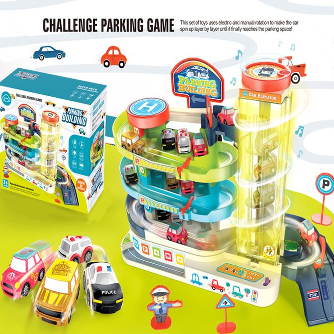 enfants multicouche bricolage construction levage parking jouets