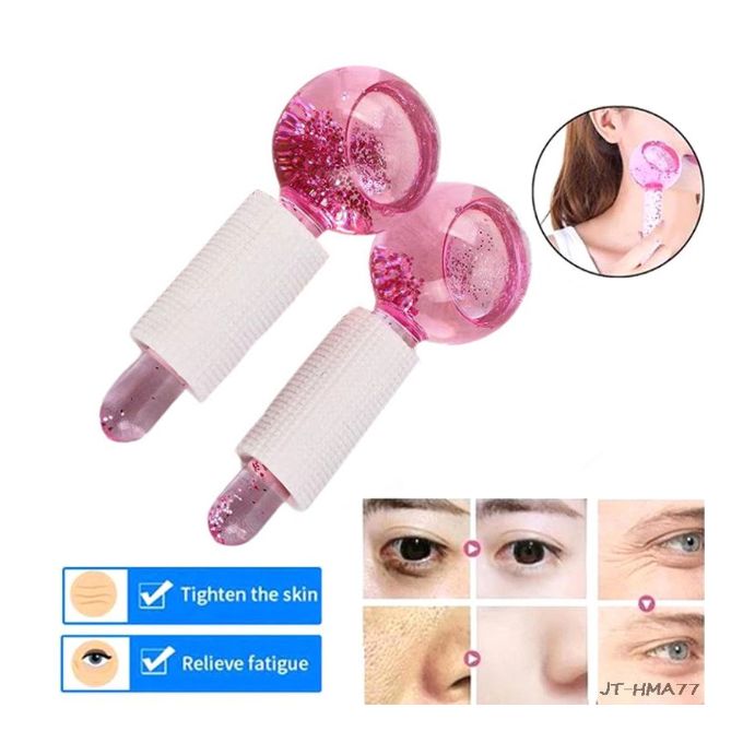 Rouleau à glace pour le visage, masseur Facial boule froide magique pour Massage
