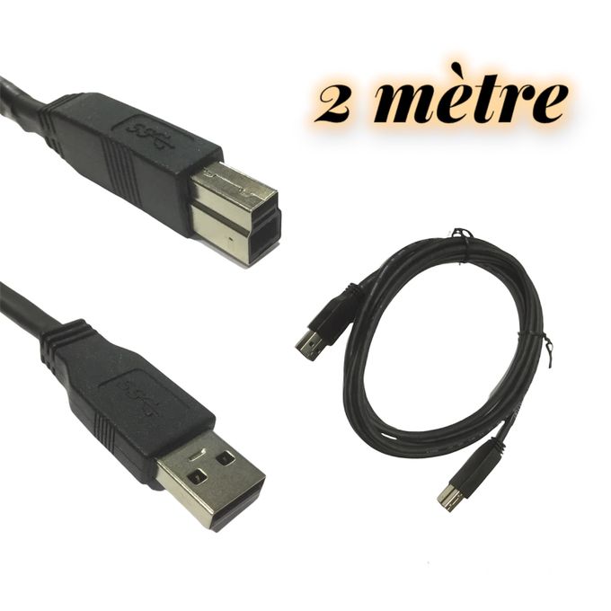 Câble USB de 1 mètre - USB A vers USB B