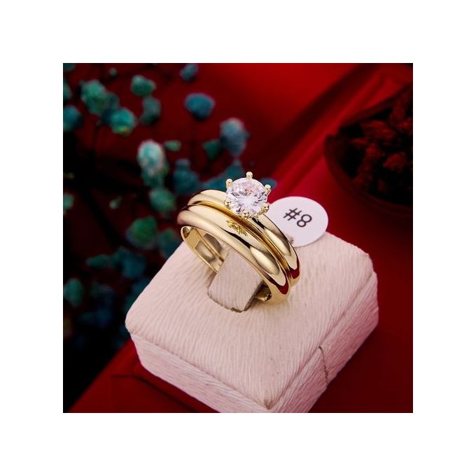 Generic bague de mariage plaque or a prix pas cher Jumia Maroc