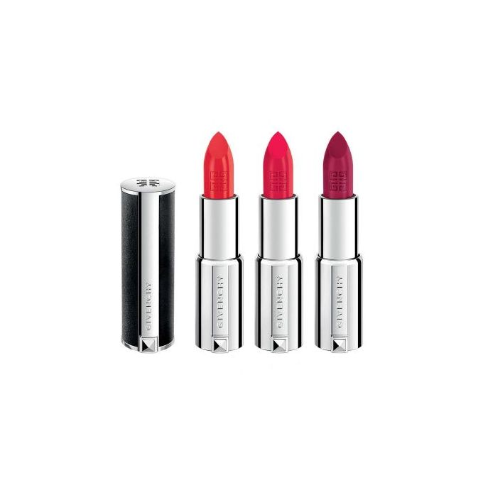 TRIO  ROUGE A LEVRES / CUIR VERITABLE