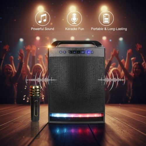 Enceinte Bluetooth portable avec micro – Connexion sans fil et audio puissant