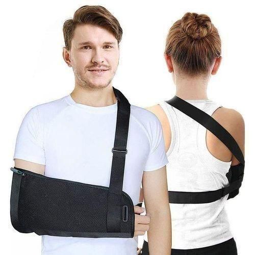 Bandage de soutien épaule et bras ajustable pour blessure à l'épaule, sangle de soutien réglable pour poignet cassé, coude cassé, attelle de soutien pour épaule démise, pour poignet cassé, immobilisateur d'épaule pour gauche et droite