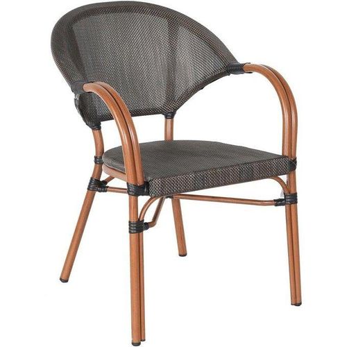 Chaise de Patio extérieur fait à la main, chaise en bois de bistrot italien