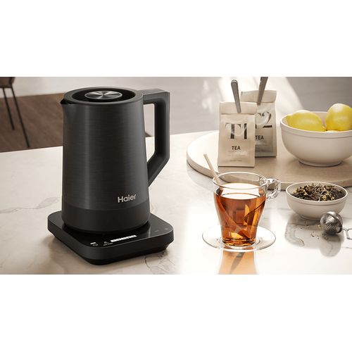 Bouilloire électrique en acier inoxydable noir tactile 7Températures fonction keep warm