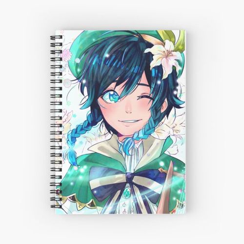 Venti Genshin Impact Spiral Notebook Bloc note