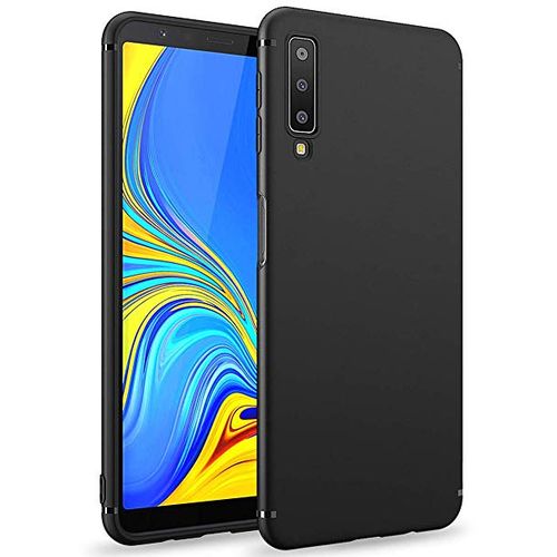 Coque Silicone Noir pour Samsung A70 - Pochette Silicone Noir pour Samsung A70