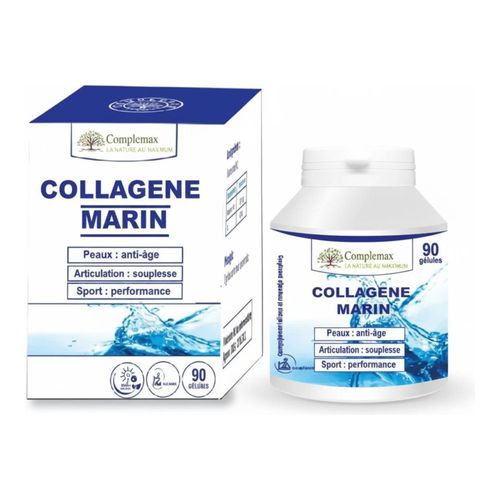 Collagène Marin - Soutien Peau et Articulations - Pour Adultes et Sportifs - 90 Gélules