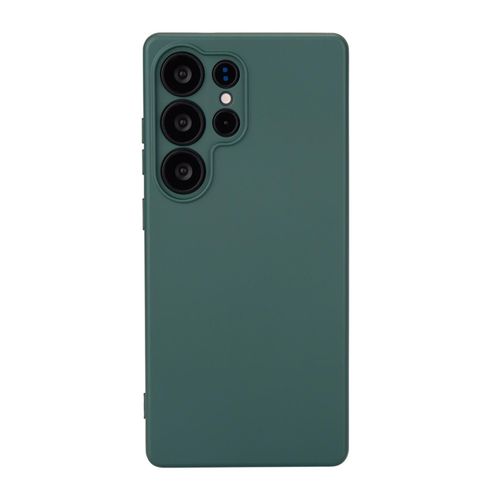 جراب سيليكون لهاتف سامسونج s25 ultra باللون الأخضر