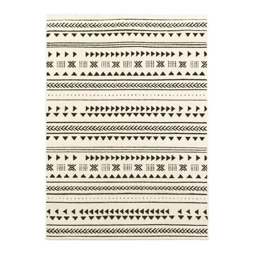 Tapis ETHNY noir, crème