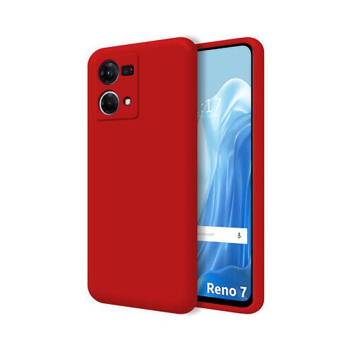 Oppo Reno 7 4G Coque pour silicone Liquide Rouge