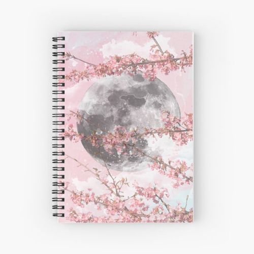 Spring Moon Spiral Notebook Bloc note