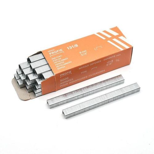 Agrafes 131/8 (8 mm – 5/16") – Boîte de 5000 agrafes – Résistantes et compatibles avec la plupart des agrafeuses