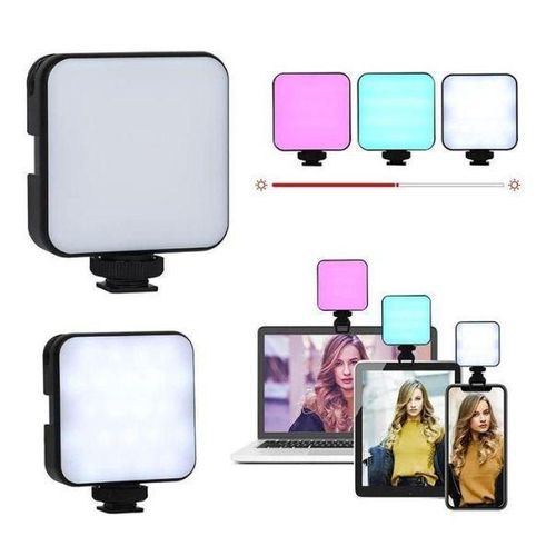 Led pocket video light rotatif selfie ring light