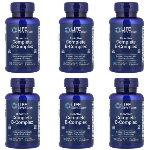 Vitamines B Complex BioActive - 6 Pièces - 60 Capsules Vég