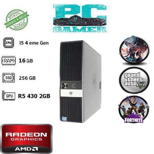 PC Gamer RP5 Model 5810 - i5 4me Gen - 16Go RAM - 256Go SSD - AMD Radeon 2Go - Remis Neuf