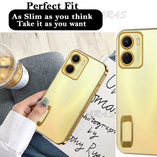 Pochette pour Xiaomi Redmi 13 C Meilleur Qualité transperent Gold