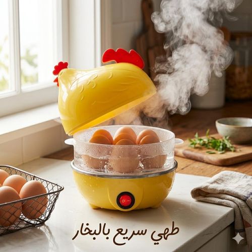 Cuiseur à œufs électrique, appareil cuisson œufs rapide, cuiseur vapeur inox, chaudière œufs automatique pratique cuisine