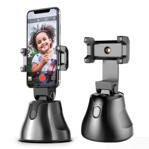 Support mobile pivotant et panoramique pour smartphone.