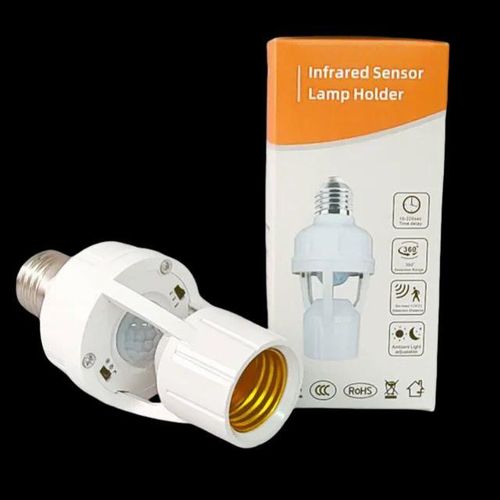 Adapteur de Lampe avec capteur infrarouge humain E27/E26