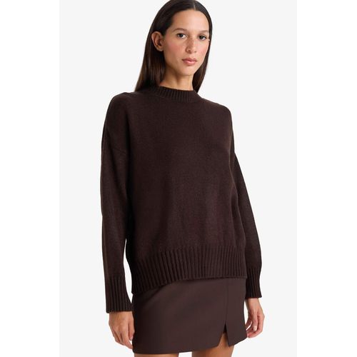 Pull oversize en maille à col rond