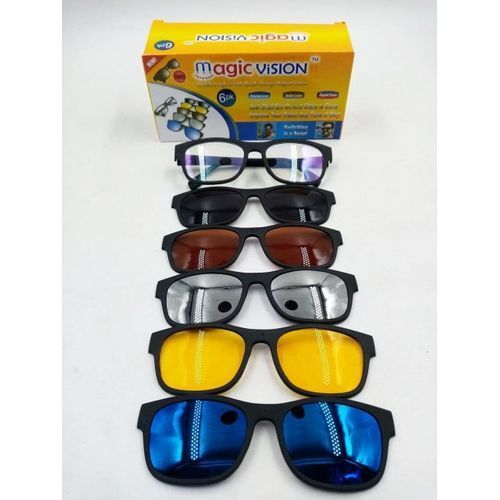 Magic Vision نظارات ماجيك فيجن 6 في 1 - للشمس والليل والقيادة