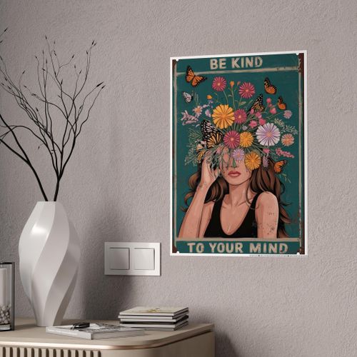 Poster Inspirante & Rétro: Premium Autocollant A4 MULTICOLORS Vinyle Haute Définition Déco Sans Limite (Toutes Surfaces)