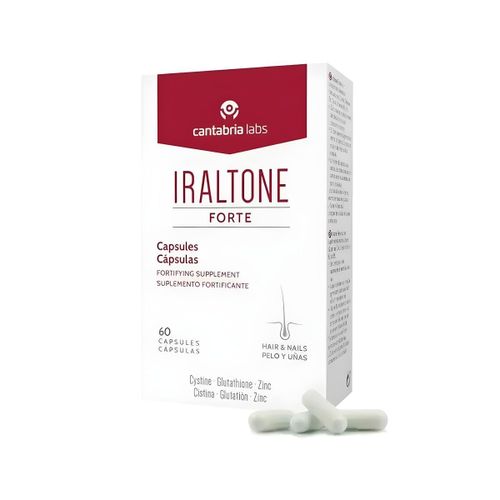Iraltone Forte - Cystine, Glutathion, Zinc - Santé des Cheveux et Ongles - 60 Gélules