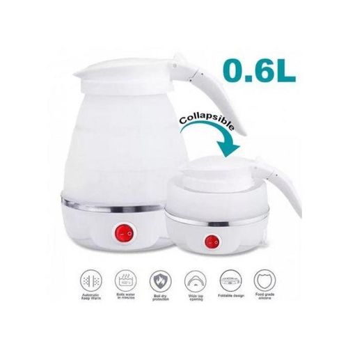 Bouilloire électrique Pliable, Mini Bouilloire électrique Portable,chauffage rapide 0.6L