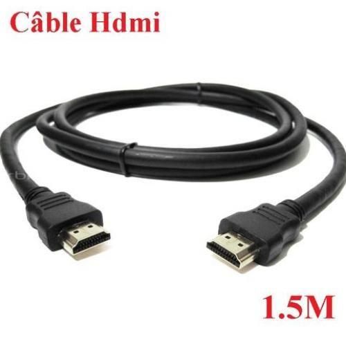 Câble HDMI 1.5m Mâle / Mâle pour Tv Led Plasma et Ordinateur