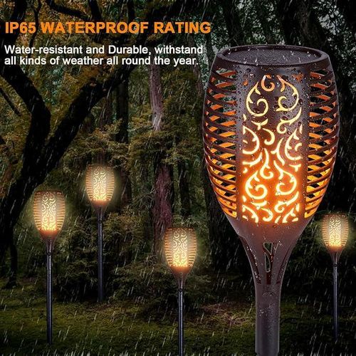 Lampe LED Solaire Jardin Waterproof Économie d’Énergie Installation Facile