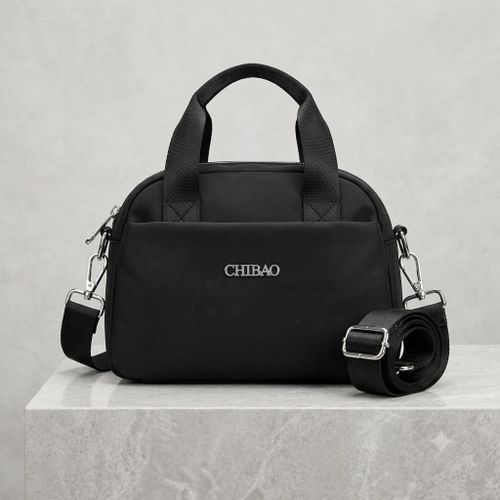 Sac à Bandoulière main chic élégant -qualité supérieure Noir– Format Compact Multifonction