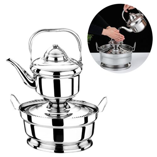 Kit Lave-Main Portatif en Inox – Ensemble Lavabo + Bouilloire – Hygiène & Praticité