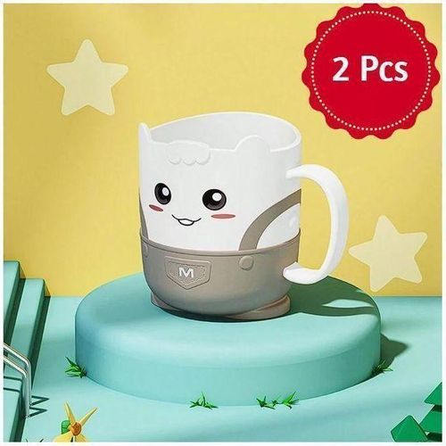 Ensemble de 2 Tasses en Céramique pour Enfants – Design Ludique et Sécuritaire
