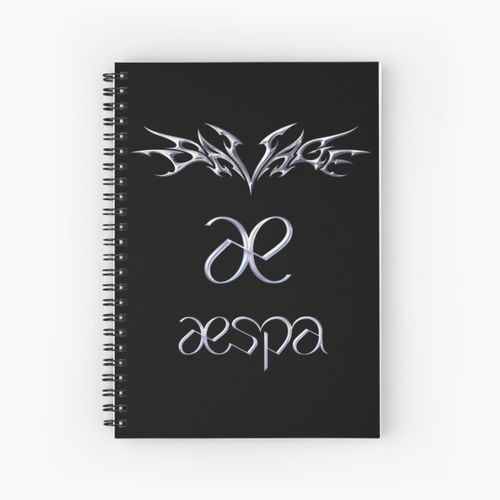 aespa Savage Logos Spiral Notebook Bloc note