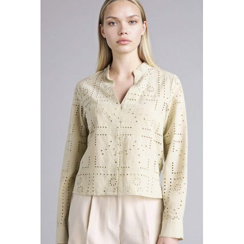 Chemise brodée à manches longues Coupe régulière