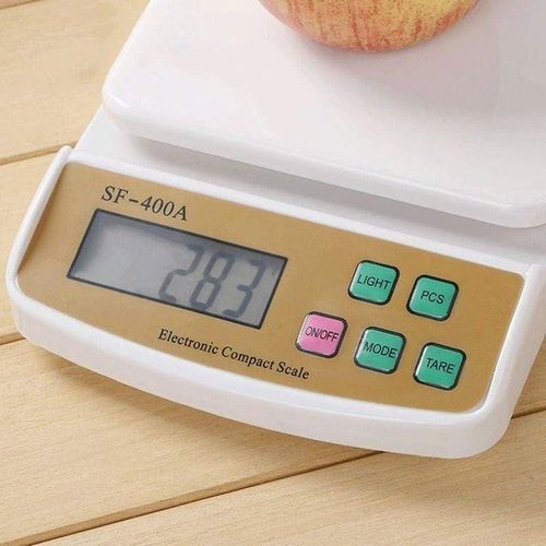 SONAXO Balance Numérique Électronique 30kg/1g – Balance de Cuisine en Acier Inoxydable avec Fonction Tare et Écran LCD