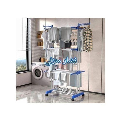 tendoir linge intrieur 4 niveaux pliable avec roues schoir linge grande capacit en acier inoxydable usage intrieur et extrieur