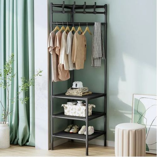Porte-manteau d'angle,Support de rangement,présentoir de vêtements et chaussures, coin de chambre