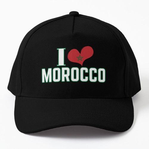 I Love Morocco I Heart Morocco Flag Casquette