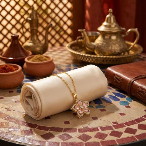 Collier Saphirs Roses