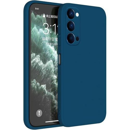 Coque silicone pour Oppo Reno 4 5G - bleu
