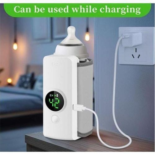 Chauffe-Biberon USB Réglable à 3 Vitesses pour Garder Lait de Bébé au Chaud,Chauffe-biberon Portable Sac Chauffe-biberon Rechargeable Par USB,Chauffe- à Lait Bébé USB Chauffe-Biberon D'Allaitement Portable pour voyage