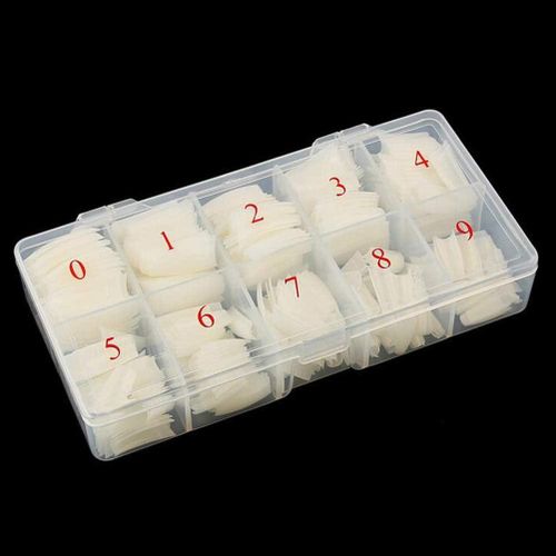 Lot de 500 Capsules Ongles Carrées en Acrylique pour Manucure