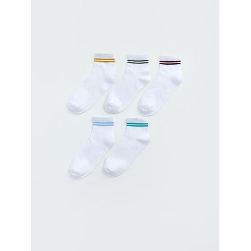 Chaussettes de cheville rayées pour femme Lot de 5 pièces